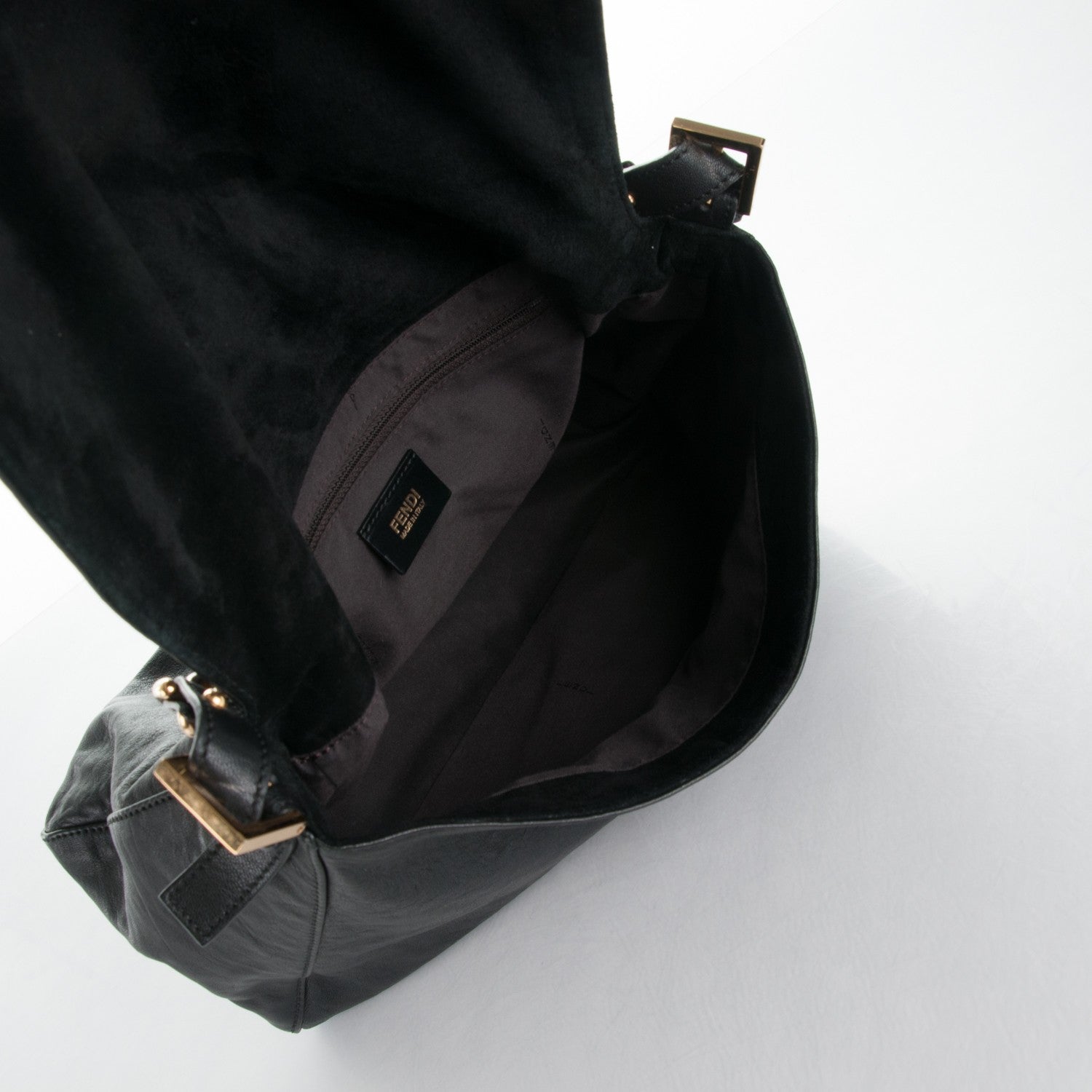 Fendi Calfskin Big Forever Mama Baguette Black 11 of 11