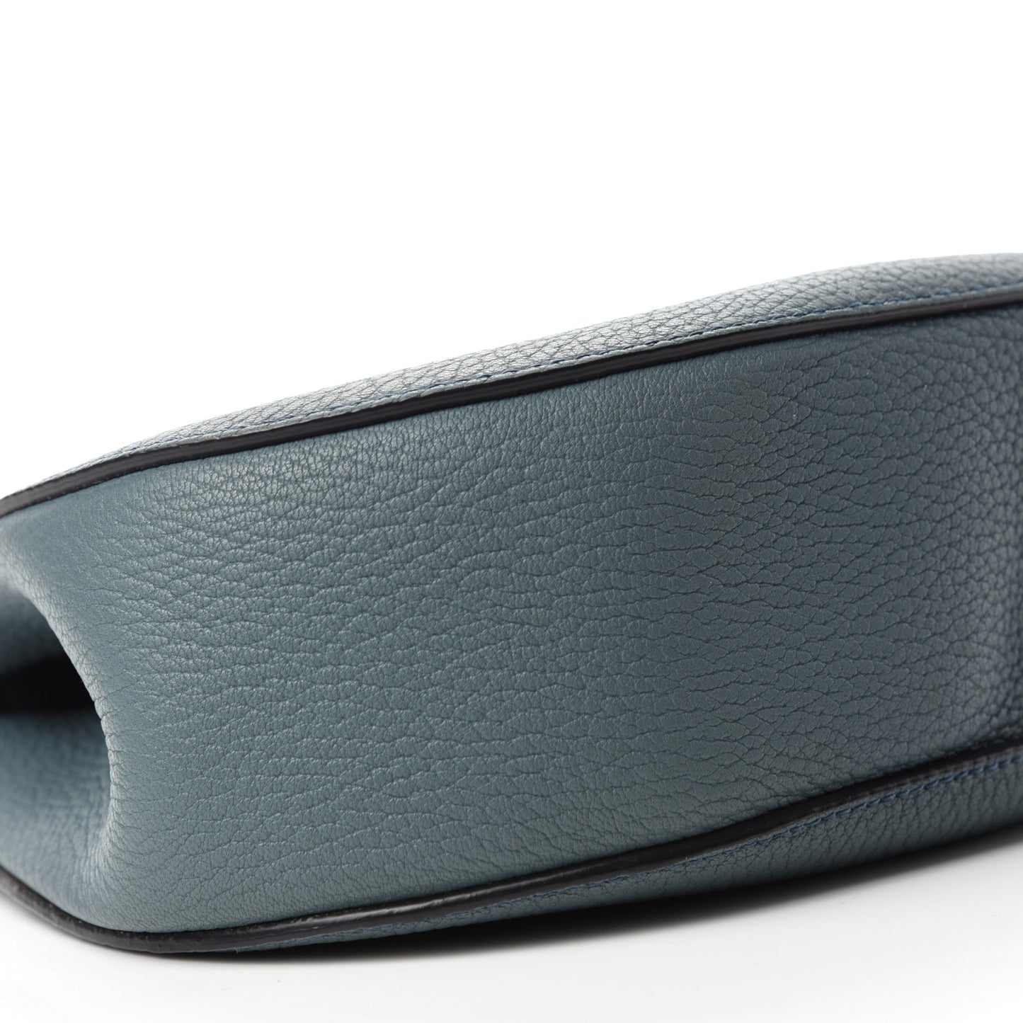 Grained Lambskin Drew Shoulder Bag Cloudy Blue