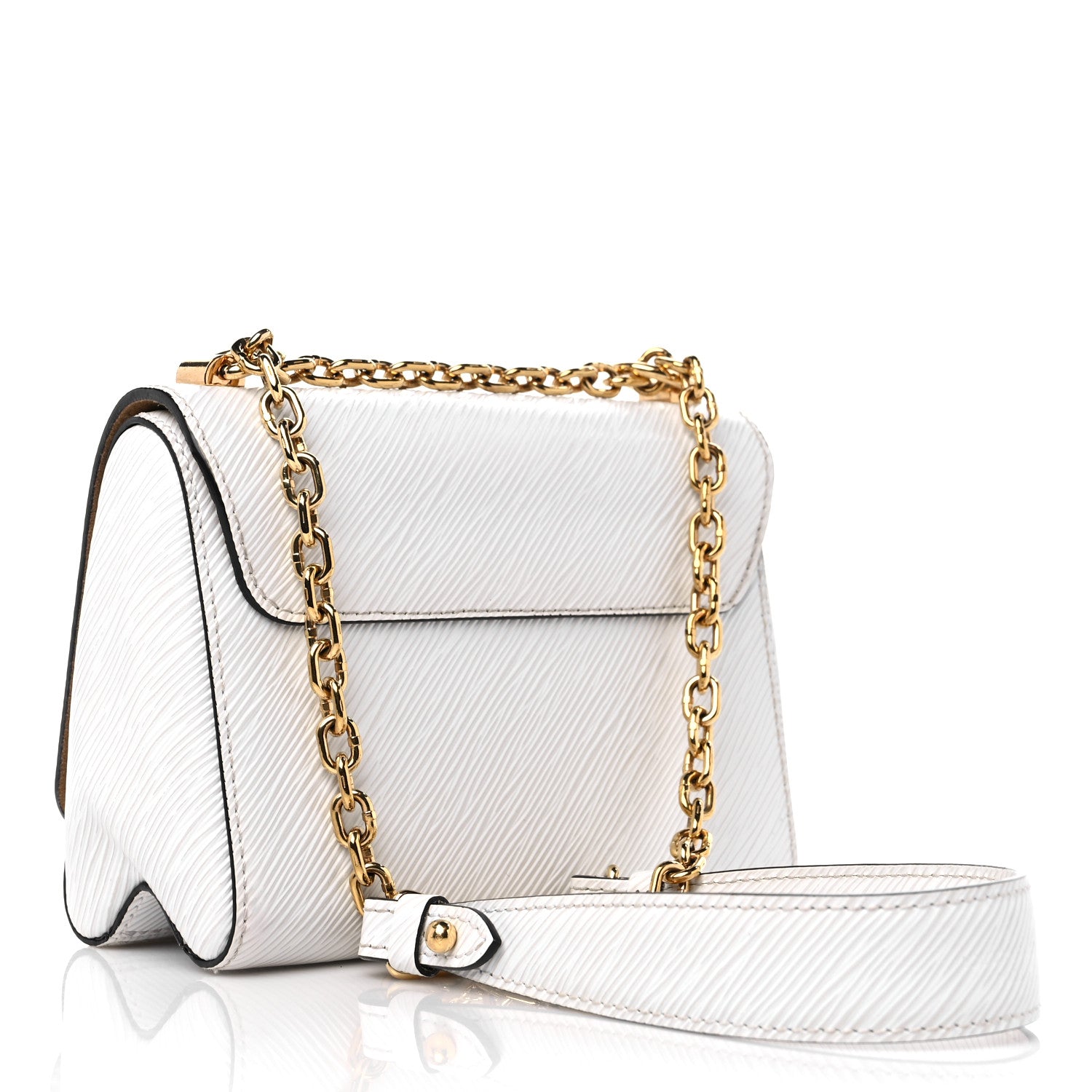 Louis Vuitton Epi Twist Shoulder Bag PM White 3 of 10