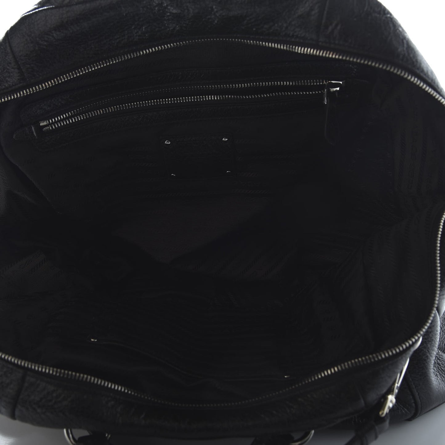 Cervo Lux Chain Dome Satchel Black