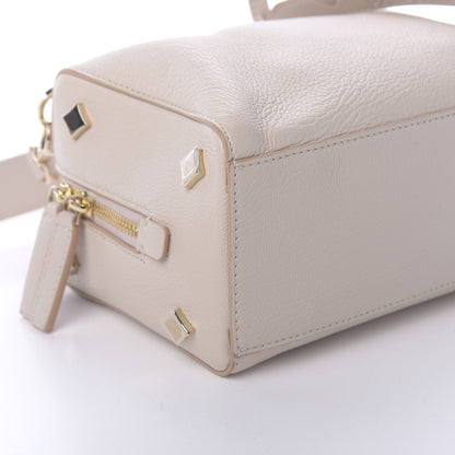 MCM Goatskin Milano Boston Bag Pink Tint 6 of 9
