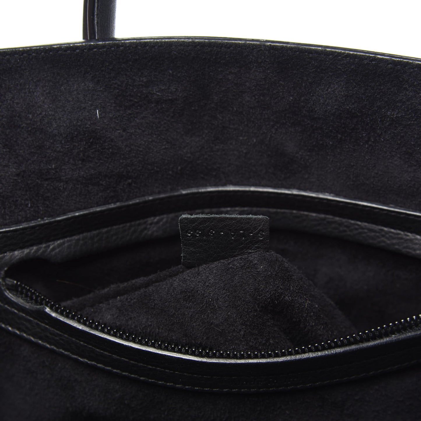 Grained Calfskin Medium Phantom Luggage Black