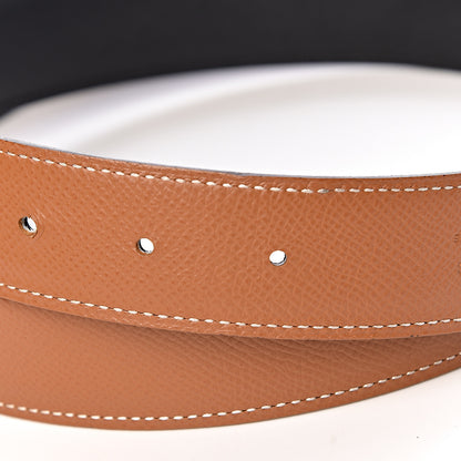 Hermes Swift Epsom 32mm H Belt 95 Black Gold 5 of 8