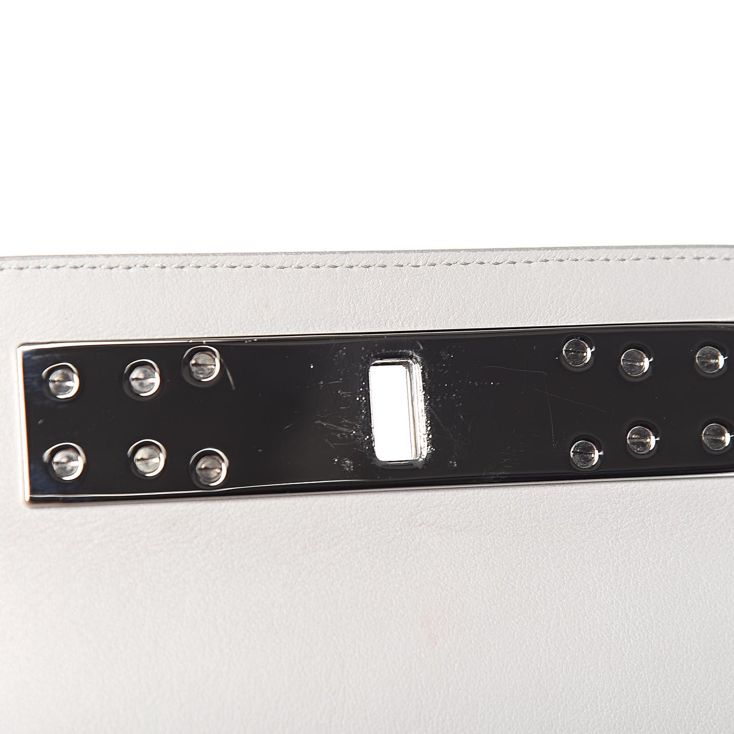 Metallic Patent PS11 Wristlet Clutch Silver