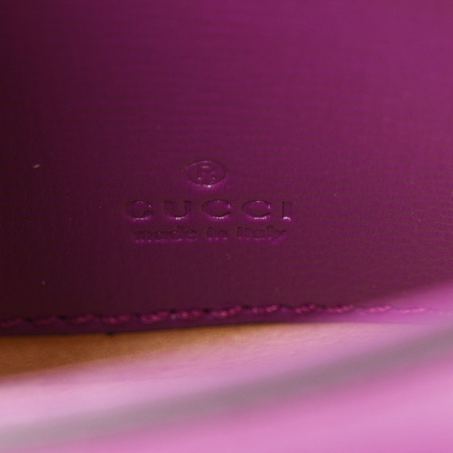 Gucci Azalea Calfskin Web Monochrome Horsebit 1955 Wallet On Strap Purple 6 of 10