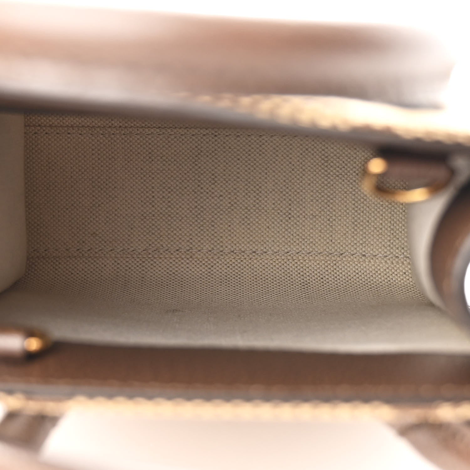 Gucci Monogram Jumbo GG Textured Dollar Calfskin Web Mini Vertical Tote Camel Ebony New Acero 5 of 10