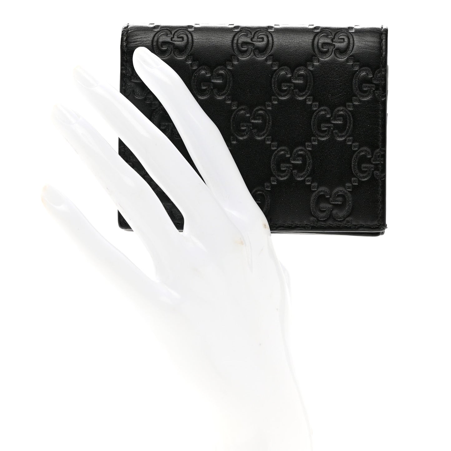 Guccissima Card Case Wallet Black