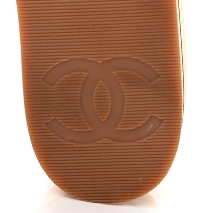 Chanel Suede Cork Mule Sandal 35 Beige Black 8 of 11