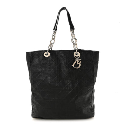 Christian Dior Lambskin Cannage Large Soft Lady Dior Shopping Tote Black 1 of 15
