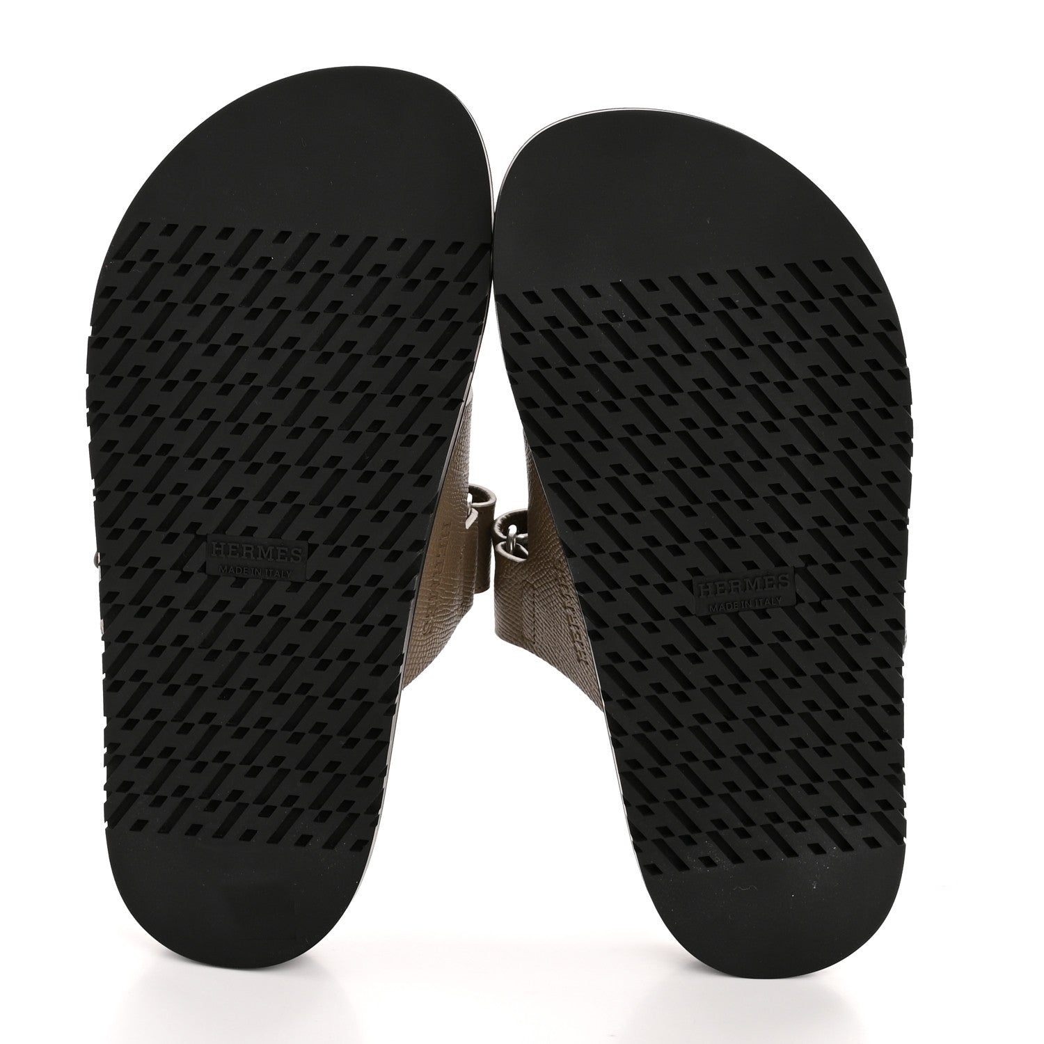 Hermes Epsom Womens Chypre Sandals 36.5 Etoupe 6 of 10