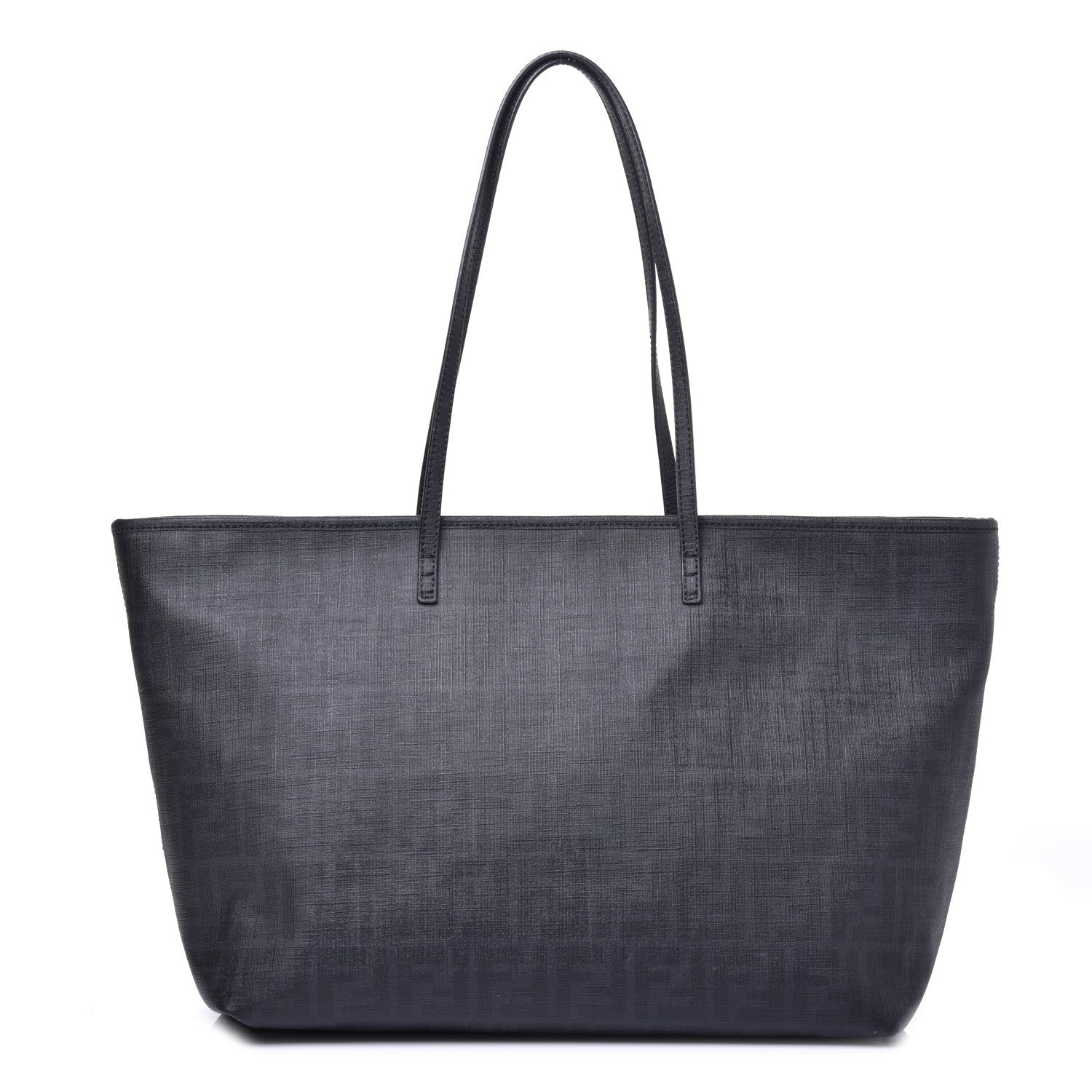 Fendi Zucca Spalmati Medium Roll Tote Black 1 of 12