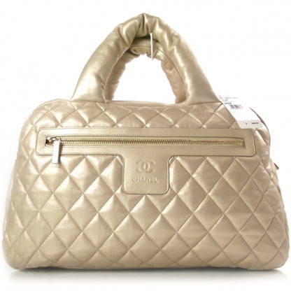 Chanel Lambskin Coco Cocoon Bowler Light Gold 1 of 10