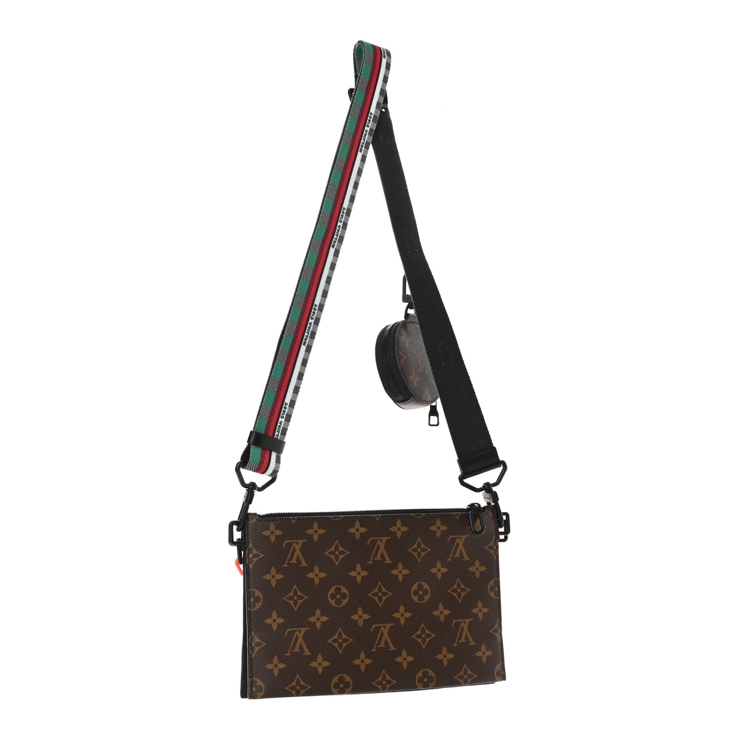 Taurillon Monogram Trio Messenger Black Multicolor