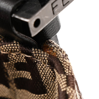 Fendi Zucchino Small Hobo Mogano Panna Testa 19 of 19