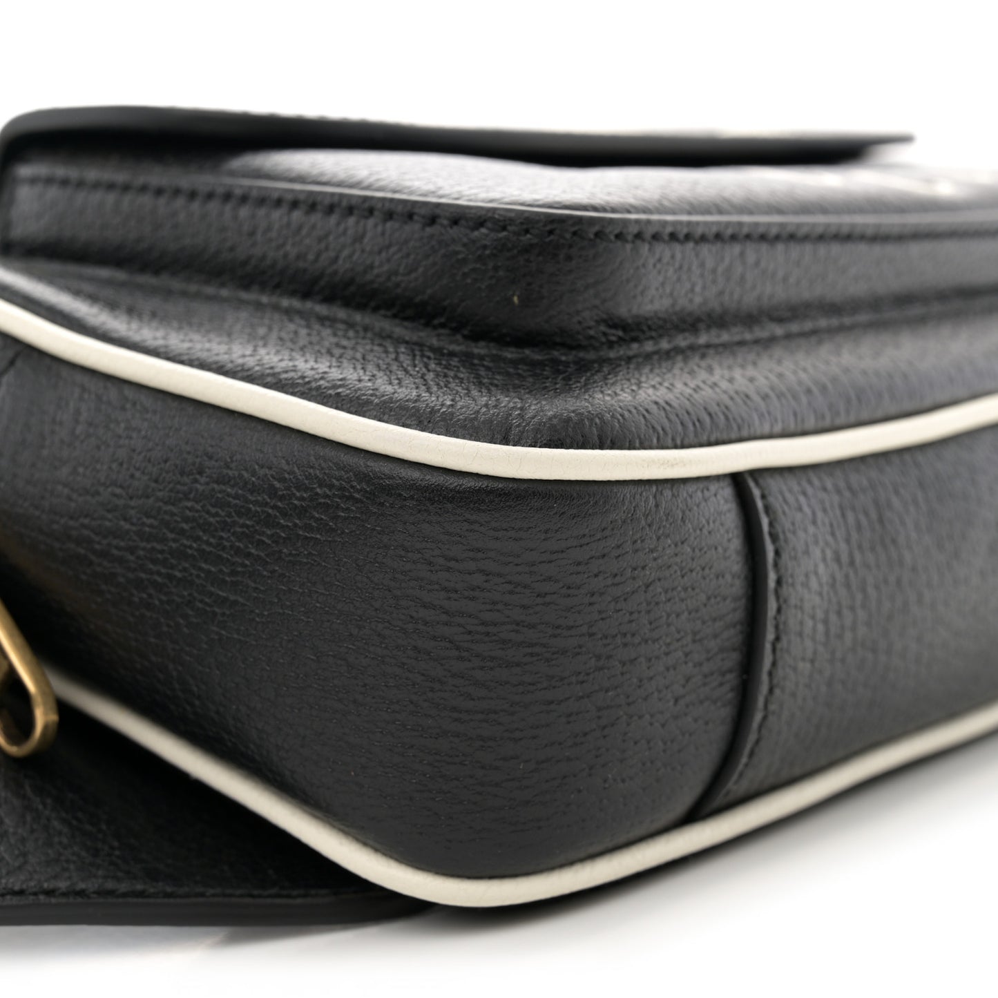 X ADIDAS Textured Dollar Calfskin Belt Bag Black