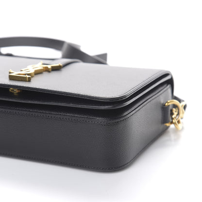 Saint Laurent Textured Calfskin Medium Classic Monogram Universite Bag Black 7 of 8