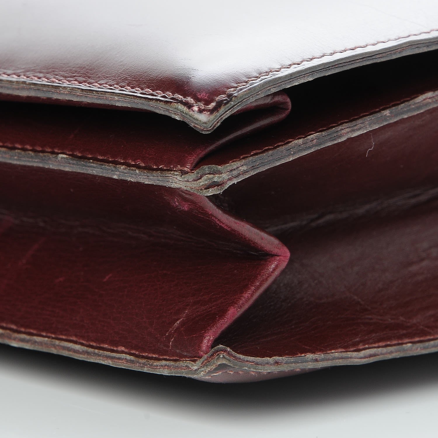 Hermes Box Sac Cordeau Rouge H 10 of 13