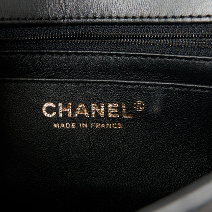Chanel Calfskin Crocodile Embossed Graffiti 2.55 Mini Cocodile Reissue Flap Black Pink 6 of 11