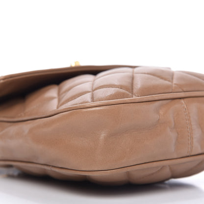 Chanel Lambskin Quilted Flap Camera Case Brown 6 of 11
