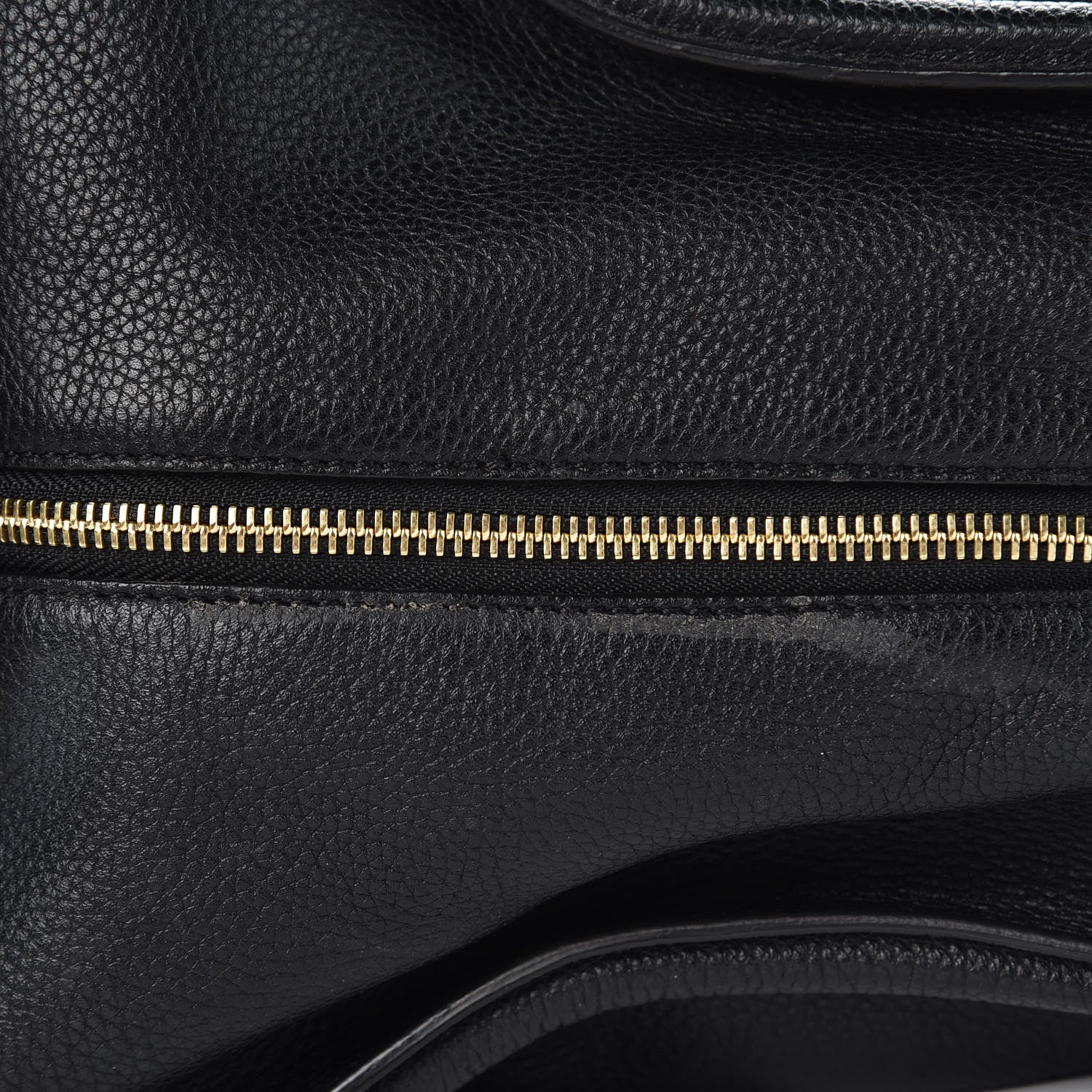 Alexander McQueen Pebbled Calfskin Large Skull Padlock Zip Around Tote Black 11 of 13