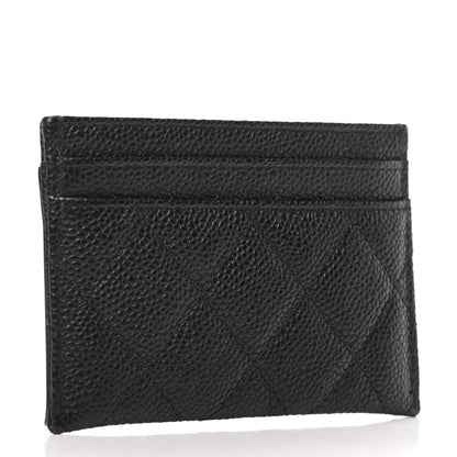 Chanel Caviar Quilted Filigree Card Holder Black 3 of 8