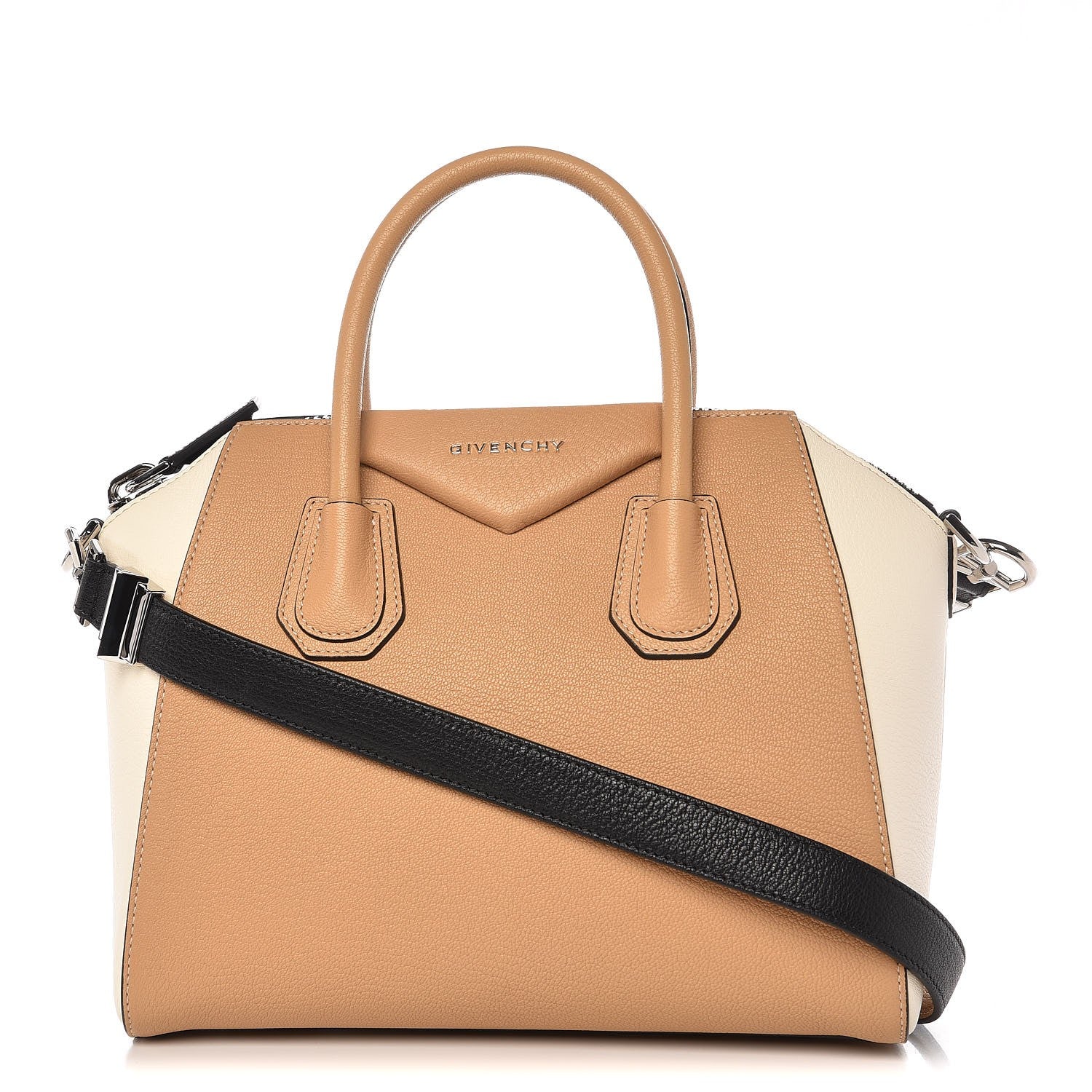 Givenchy Sugar Goatskin Small Bi-Color Antigona Light Beige 1 of 8