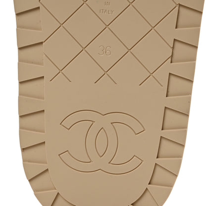Chanel Lambskin Quilted CC Turnlock Mules  36 Beige 7 of 9