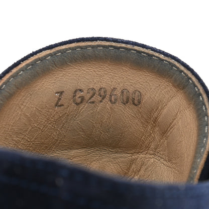 Chanel Suede Lace Up Espadrilles 42 Dark Navy Blue 10 of 13
