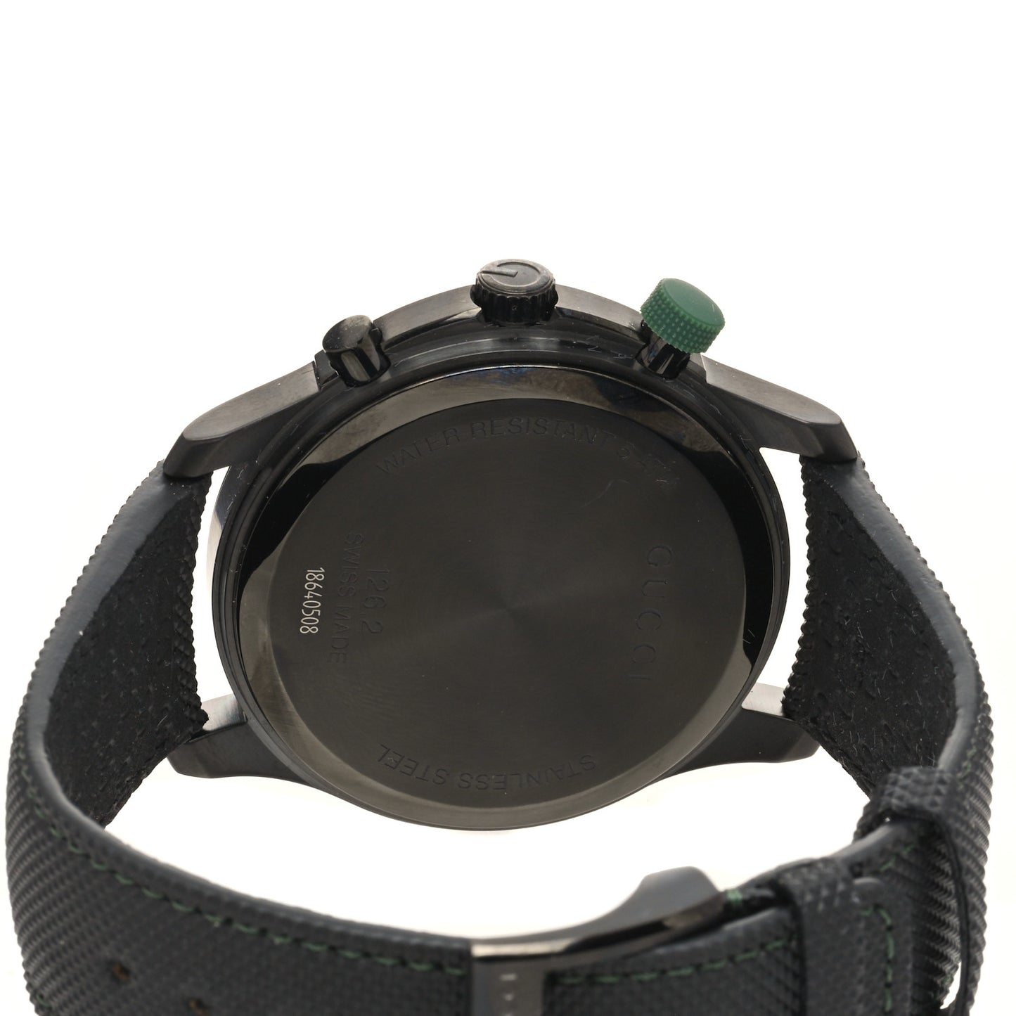 PVD Stainless Steel Nylon 45mm G-Timeless Chronograph Quartz Watch Black