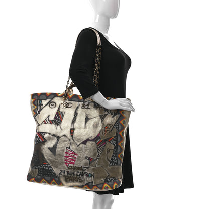 Chanel Graffiti Printed Canvas Street Spirit Tote Multicolor 2 of 8