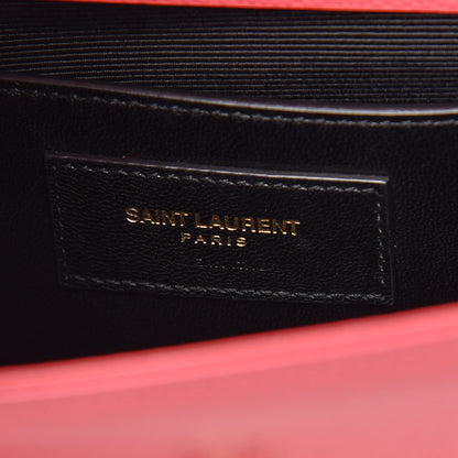 Saint Laurent Grain De Poudre Small Monogram Kate Satchel Rose Clair 6 of 12