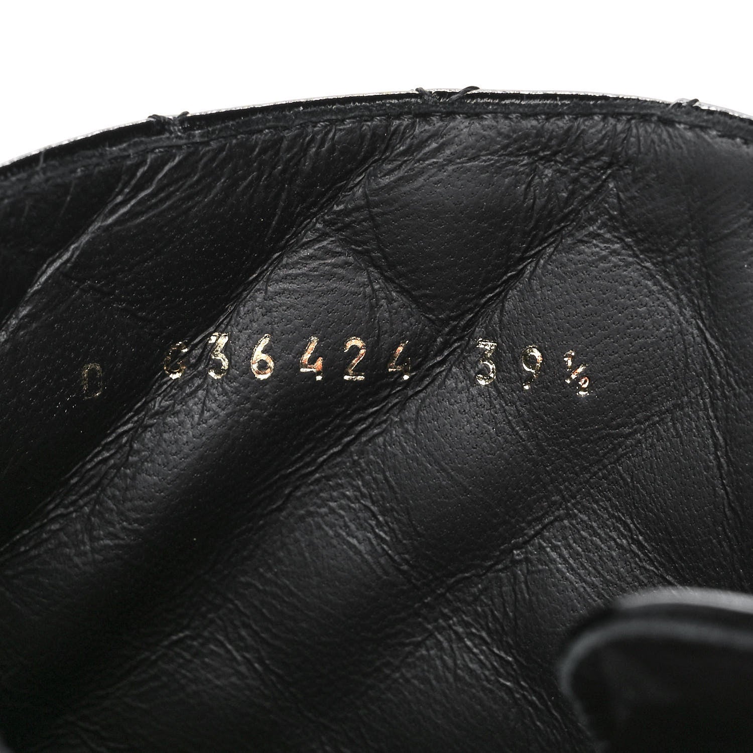 Chanel Shiny Calfskin Quilted Lace Up Combat Boots 39.5 Black 9 of 9