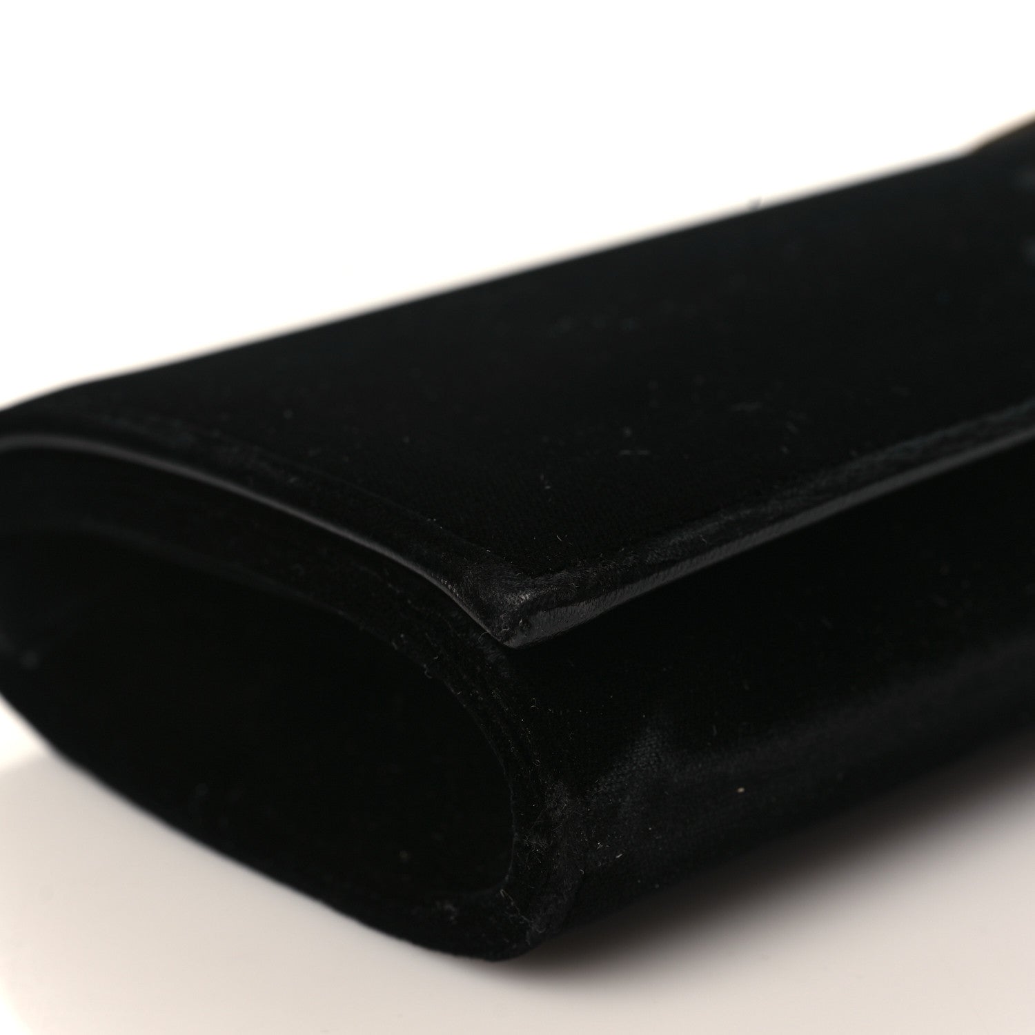 Saint Laurent Velvet Smoking Clutch Black 7 of 8