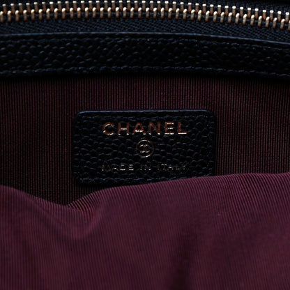 Chanel Caviar Quilted Medium Cosmetic Case Black 6 of 8