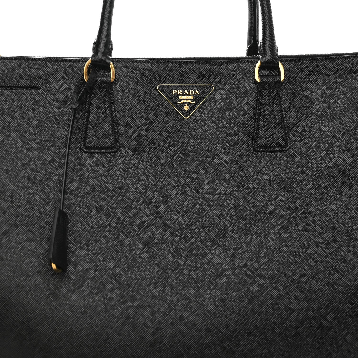 Prada Saffiano Lux Extra Large Galleria Double Zip Tote Black 10 of 13