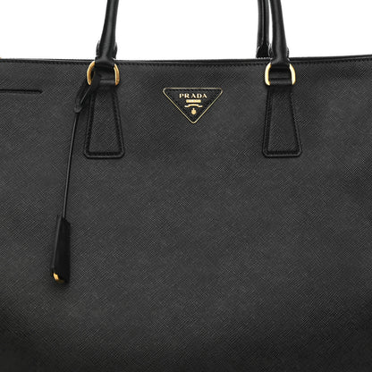 Prada Saffiano Lux Extra Large Galleria Double Zip Tote Black 10 of 13