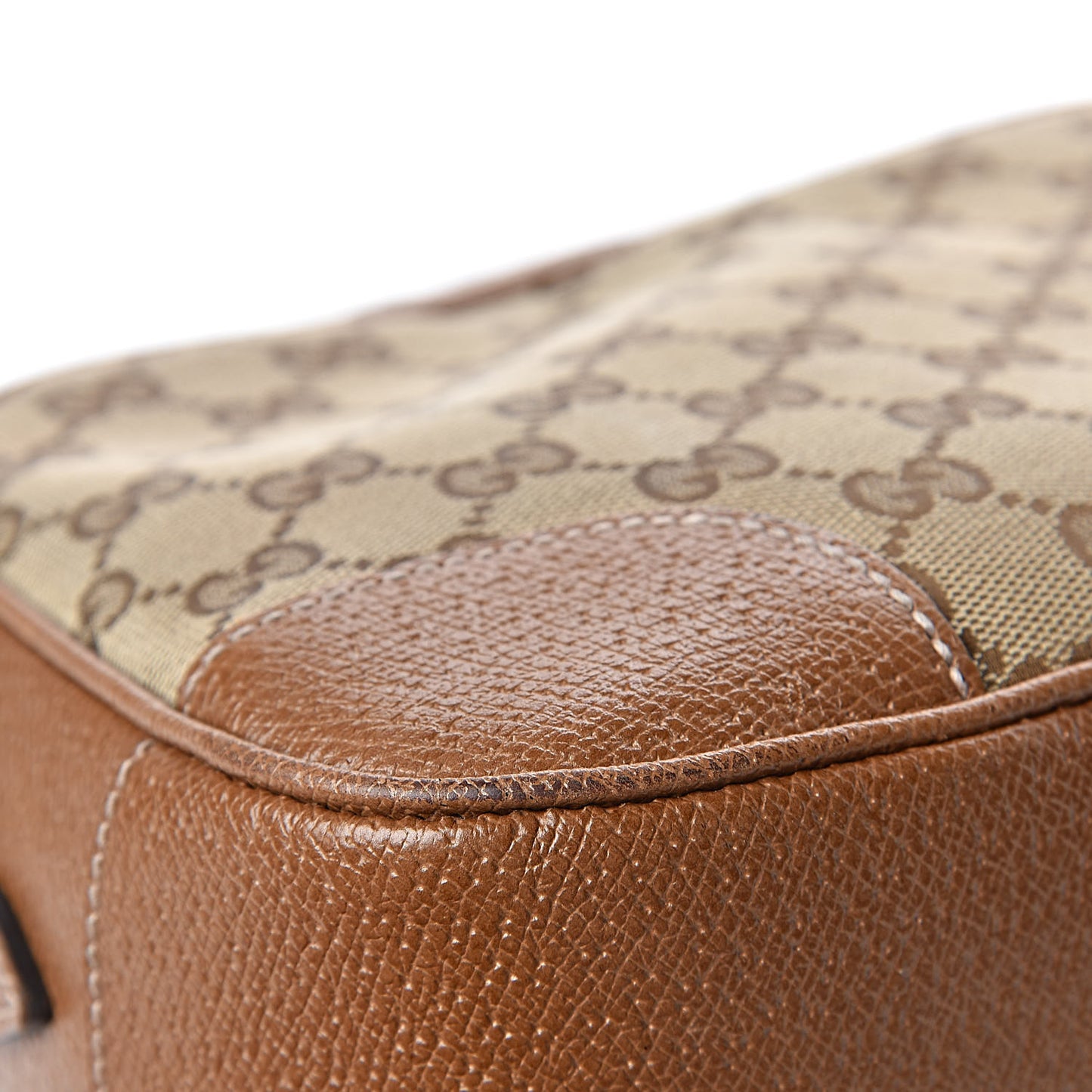 Monogram Mini Bree Messenger Bag Beige Tabacco