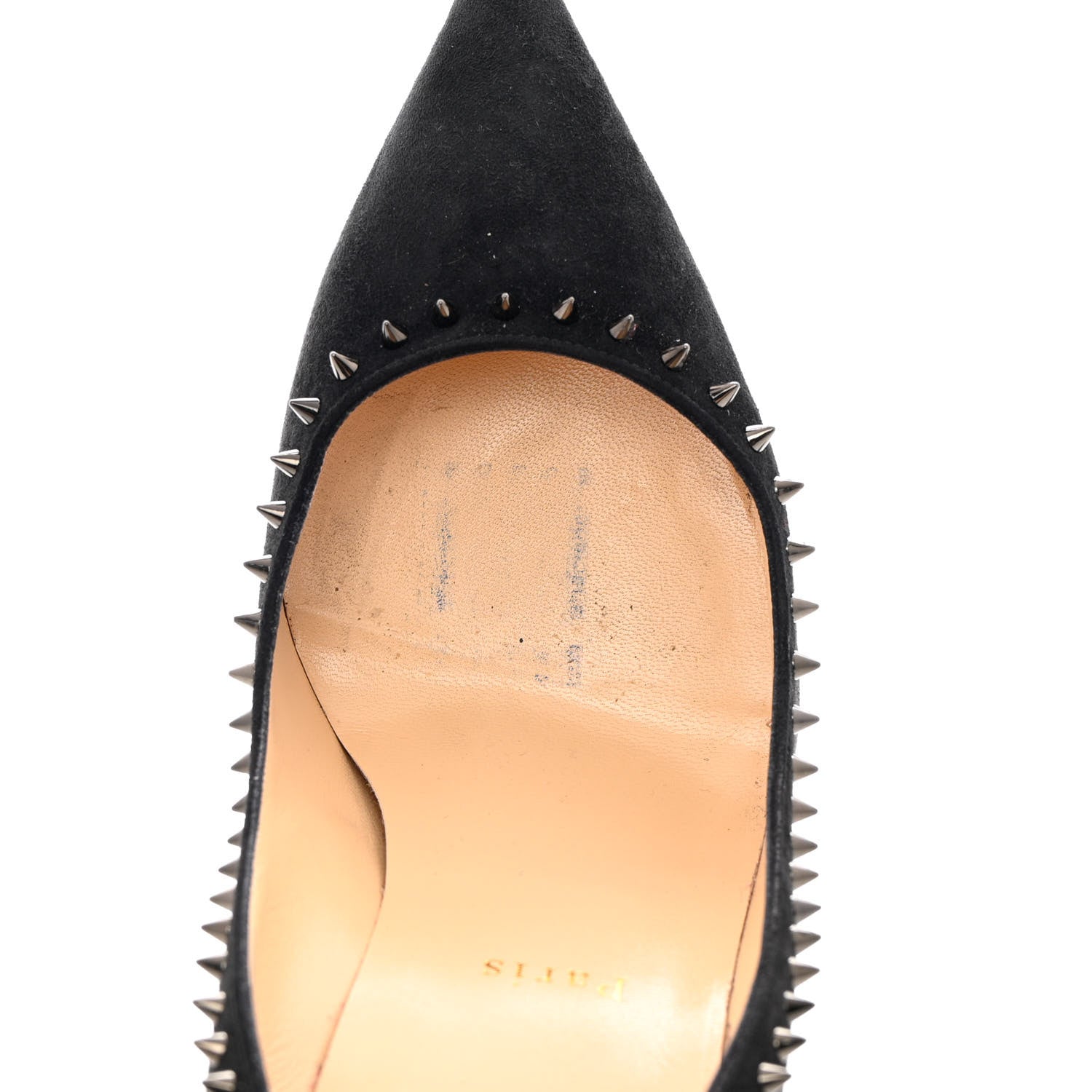 Christian Louboutin Veau Velours Anjalina 100 Pumps 39 Black 17 of 19