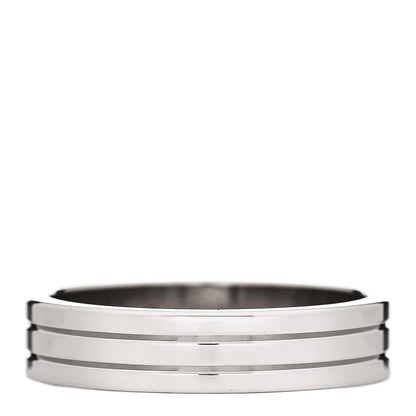 Cartier 18K White Gold 4.8mm Vendome Louis Cartier Wedding Band Ring 58 8.5 1 of 4
