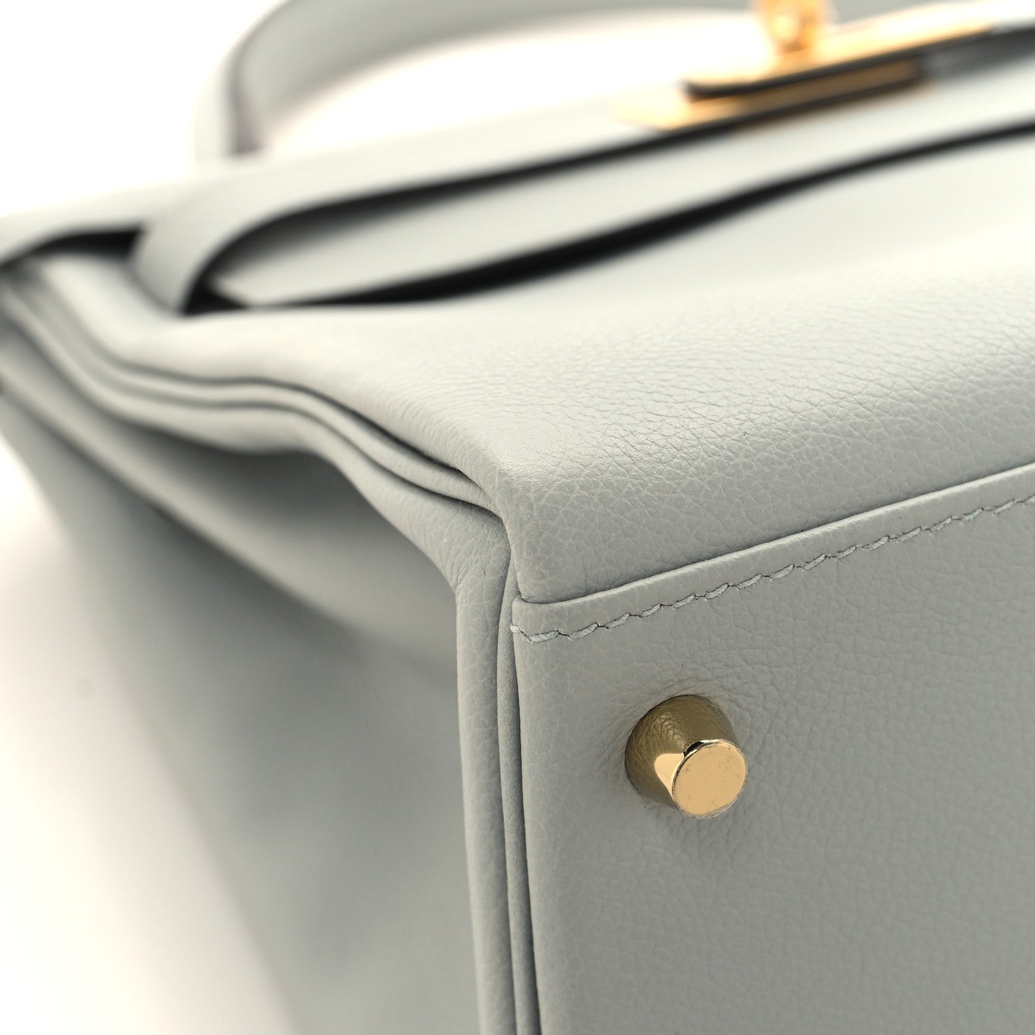 Hermes Evercolor Kelly Retourne 28 Bleu Glacier 9 of 13