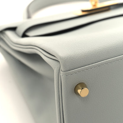 Hermes Evercolor Kelly Retourne 28 Bleu Glacier 9 of 13