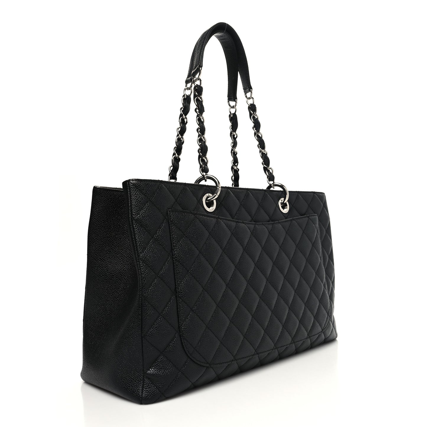 Caviar Quilted XL Grand Shopping Tote GST Black