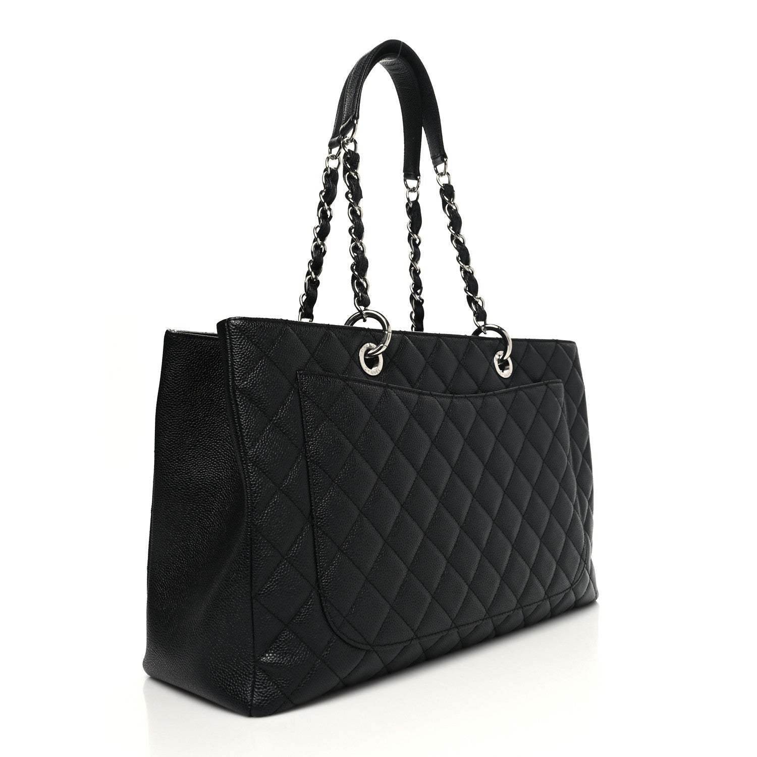 Chanel Caviar Quilted XL Grand Shopping Tote GST Black 3 of 11
