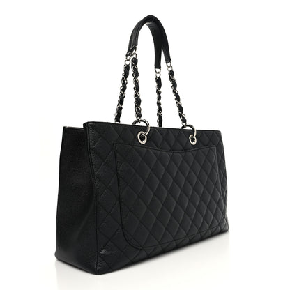 Chanel Caviar Quilted XL Grand Shopping Tote GST Black 3 of 11
