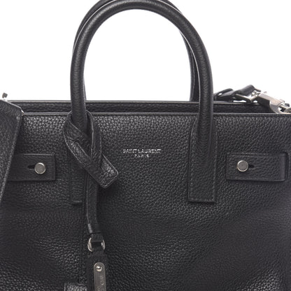 Saint Laurent Grained Calfskin Nano Sac De Jour Souple Black 8 of 10