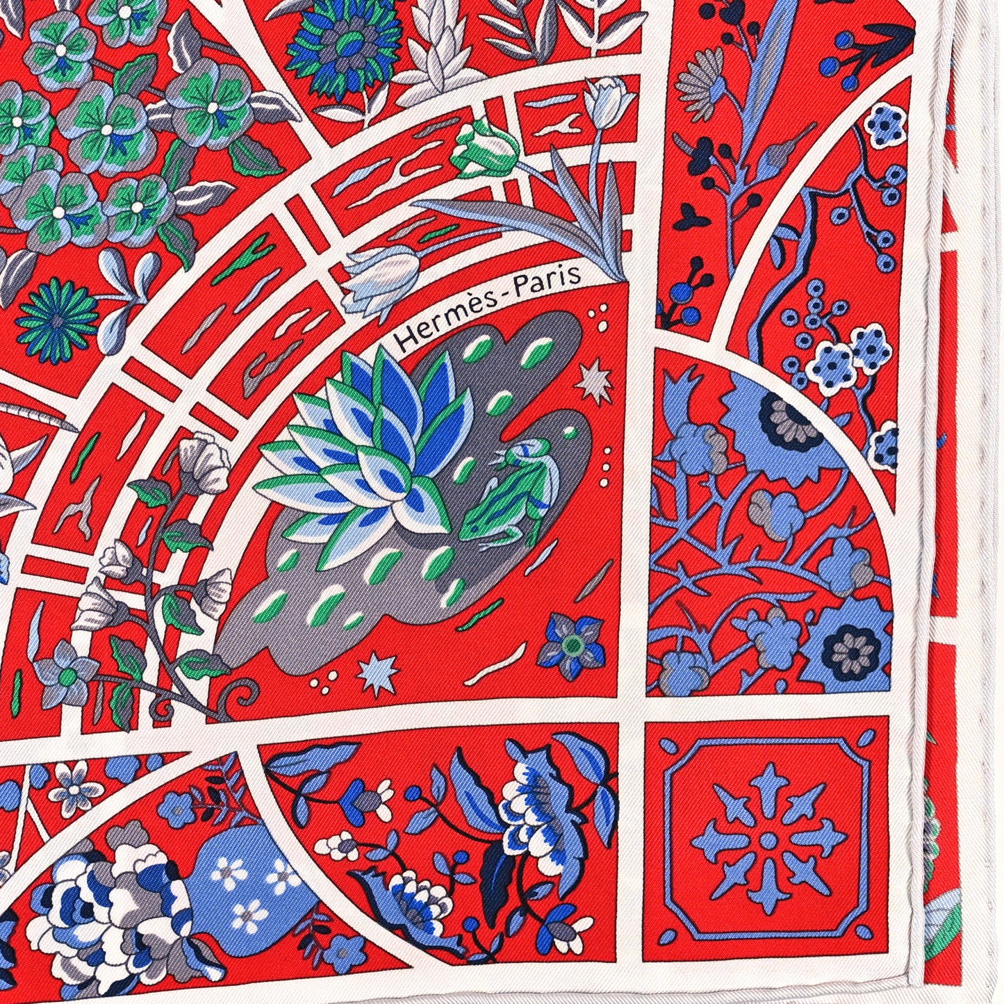 Silk Fleurs De Giverny Scarf 90