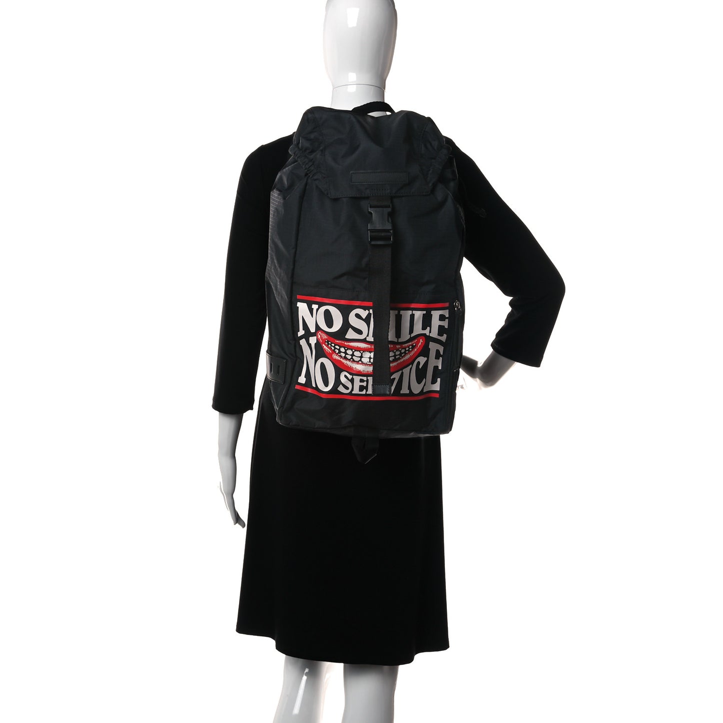 Nylon No Smile Backpack Black