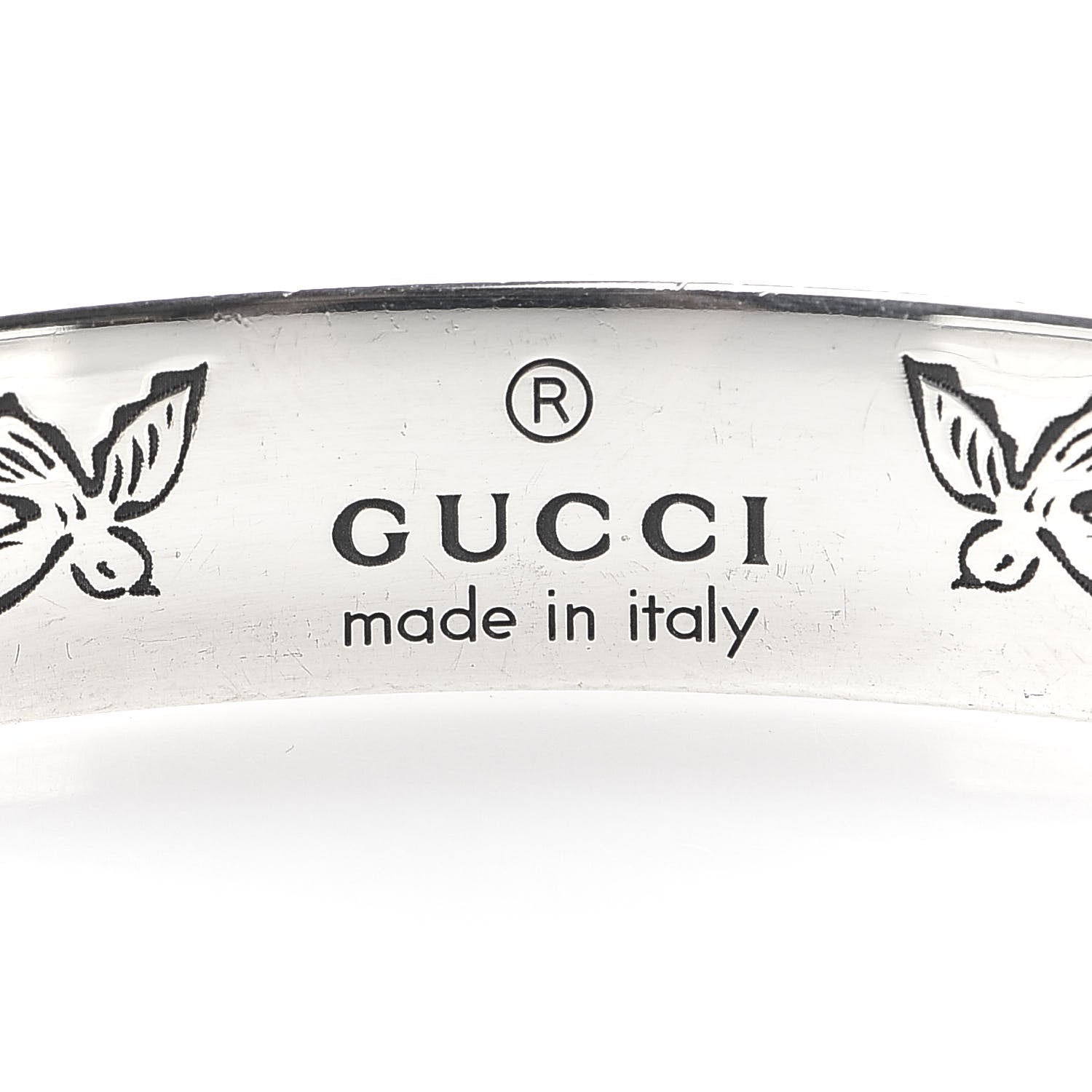 Gucci Sterling Silver Blind for Love Cuff Bracelet 5 of 5