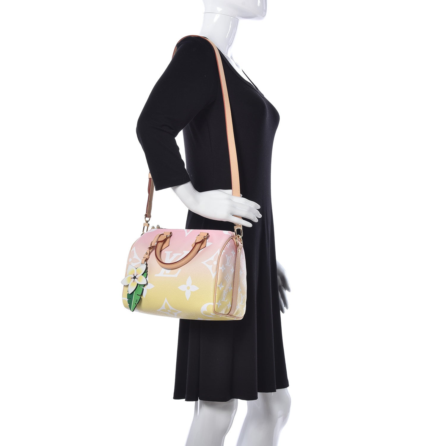 Louis Vuitton Monogram Giant By The Pool Speedy Bandouliere 25 Light Pink 2 of 15