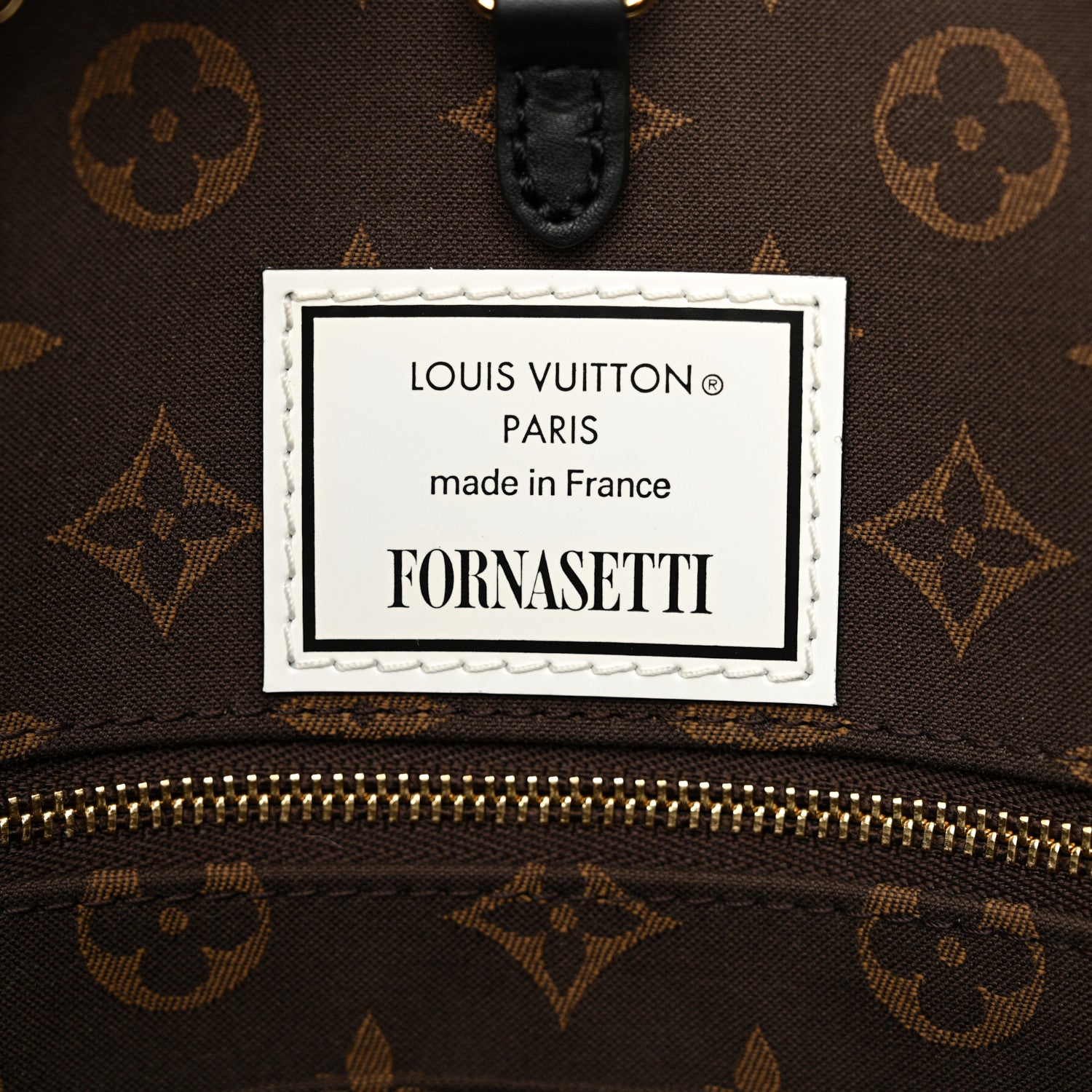 Louis Vuitton X FORNASETTI Calfskin Architettura Onthego MM Black White 6 of 9